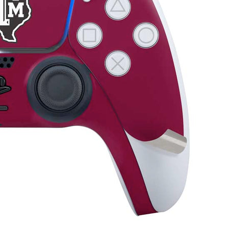 Texas A&M University Black Logo PS5 Controller Skin